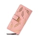 thumbnail image 5 of Qarigey Cartera larga clásica y duradera para mujer hecha de cuero PU para mujer cartera para mujer cartera monedero rosa rosa 2Conjunto, 5 of 6