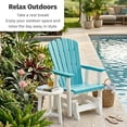 thumbnail image 4 of DutchCrafters Slat Fan Back Poly Adirondack Glider Outdoor Patio Chair, 4 of 6