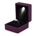 thumbnail image 3 of TOPINCN Étui à Bagues, 4 Couleurs Boîte de Rangement à Bagues Éclairée à LED à la Mode Présentoir à Bijoux Cadeau, Étui de Rangement à Bagues, 3 of 8