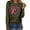 Army Green, variant on Aboser Breast Cancer Shirts for Women Pink Ribbon Graphic Tees Funny Long Sleeve Tops Plus Size Blouse Breast Cancer Warrior T Shirts