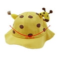 thumbnail image 3 of iHPH7 Toddler Bucket Hats for Girls Kids Sun Hats with Uv Protection Bucket Hat Wide Brim Small Bucket Hat Kids Hat, Khaki One Size, 3 of 3