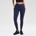thumbnail image 2 of WAYUTE Womens Leggings High Waisted Casual Stretchy Fit Solid Color Trousers with Pockets for Sports Running, 2 of 7