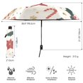 thumbnail image 3 of FORMRS Travel Umbrella Folding Auto Open Close Windproof Rain UV Protection, Beige Christmas Candy Canes, 3 of 8