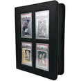 thumbnail image 2 of EVORETRO Graded Card Storage Binder &acirc; Diamond PU Leather Binder Fits 36 PSA, CGC Slabs, Card Graded Organizer with Zipper Closure for Collectible Protection &, 2 of 9