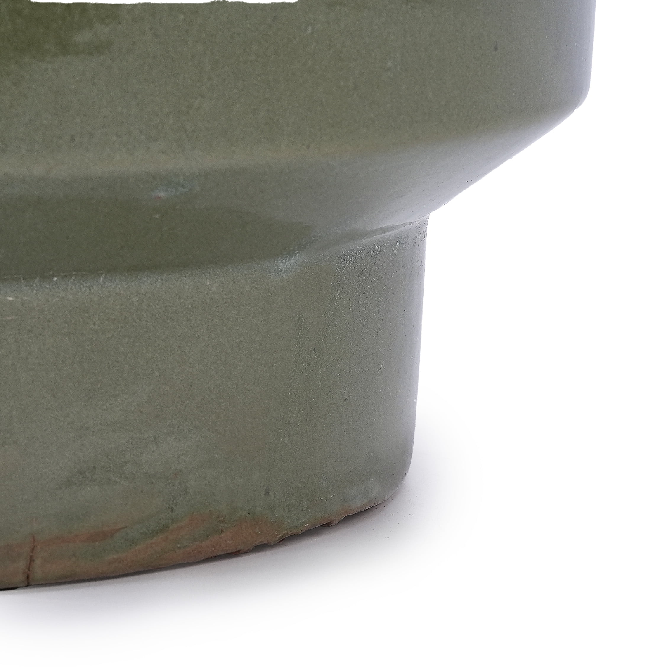 MAYEERTY 3 Pack Ceramic Plant Pots, Planter for Indoor Outdoor Patio, Garden, Light Green