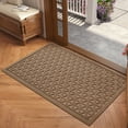 thumbnail image 7 of PABUBE Doormat for Inside, Durable Dirt Trapper Welcome Mat for Inside, Low Pile Indoor Doormat, Non Slip Entry Rugs for Inside, Brown, 18" x 30", 7 of 7
