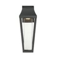 thumbnail image 3 of Matte Black LED Outdoor Wall Lantern from the Brookline Collection, 3 of 5