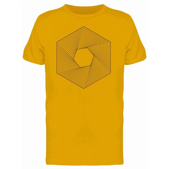 Hexagon With Infinite Lines T-Shirt Men -Image by Shutterstock, Male Medium