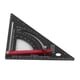 thumbnail image 1 of Regla triangular de aleación de aluminio, regla triangular para carpintería con herramienta de diseño de escuadra de carpintero, regla triangular con goniómetro de primera línea, 1 of 8