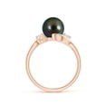 thumbnail image 2 of ANGARA Classic Tahitian Cultured Pearl Bypass Ring in 14K Rose Gold for Women | June Birthstone, Birthday, Anniversary, Jewelry Gift for Women | Pearl Ring, 2 of 9