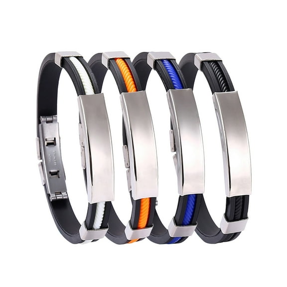 Buodes Titanium Anion Silica Gel Lymphatic Detumescence Exercise Wrist Strap