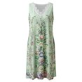 thumbnail image 4 of SMihono Robes Bohémiennes d'Été pour Femmes Grande Taille Mode Femmes Décontractée Aguichant Col en V Solide Robe d'Été en Dentelle Sans Manches Mini Robe, 4 of 5