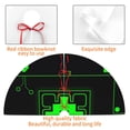 thumbnail image 3 of Lsque Geometry Dash Print Christmas Tree Skirt, Tree Skirt with Ties or Velcro, Perfect for Holiday Decorations, Halloween, and New Year-48", 3 of 7