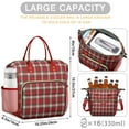thumbnail image 5 of Red and Green Christmas Plaid Pattern Womens Lunch Box for Work,Insulated Large Lunch Bag for Tween and Teen,Loncheras Para Mujer,Leakproof Adult Lunch Bag for Work,Beach,Travel,Picnic,Camping, 5 of 7