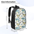 thumbnail image 2 of Salouo Watercolor Leaves Print Travel Laptop Backpack,17Inch Casual Bag with Side Pockets for Men & Women Stylish Daypack for Weekender/Business/Hiking-One Size, 2 of 6