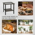 thumbnail image 5 of EAGLE PEAK Ocean Vista Patio Outdoor Coffee Table Variated Brown Wicker End Table, Indoor & Outdoor, Brown, 5 of 9