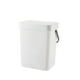 thumbnail image 1 of Cubo de basura Bearachild Cesto de basura Accesorios para el hogar Puerta de tamaño compacto Reciclaje de baño multiusos Blanco, 1 of 6
