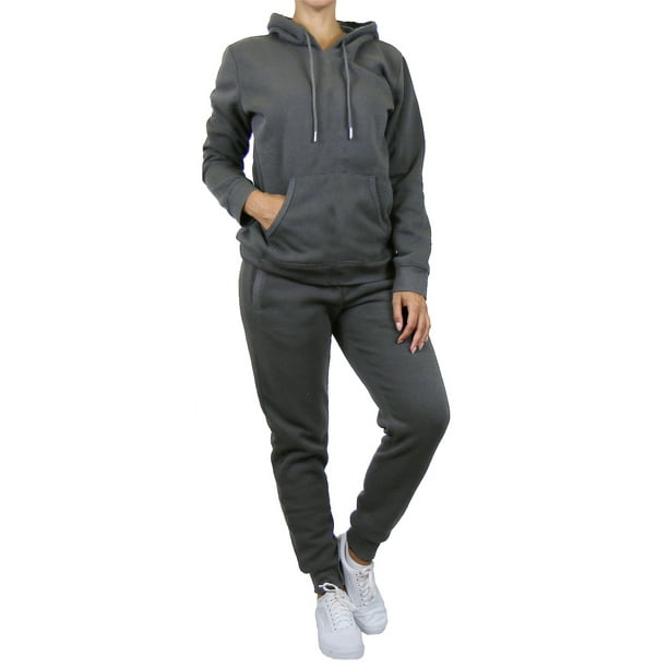 GBH - Womens Fleece Hoodie & Jogger Set - Walmart.com - Walmart.com