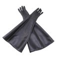 thumbnail image 3 of Rubber Black Sandblaster Gloves Stripe Abrasive Sand Blasting Gloves for Blasting Cabinet 65x30cm, 3 of 5