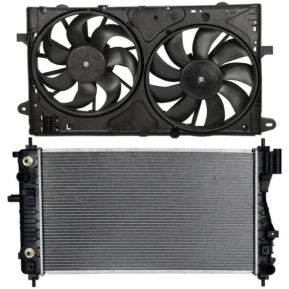 ECCPP 620-659 Cooling Fan 13328 Radiator Replacement for 2014-2017 for Chevrolet for Impala 2013-2015 for Chevrolet for Malibu 2016 for Chevrolet for Malibu Limited