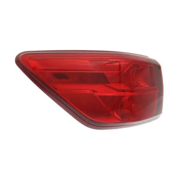 For Nissan Pathfinder 2017 2018 2019 2020 Tail Light Driver Side | Outer | Red Lens | Chrome Housing | Replacement For NI2804109 | 265559PF0A, DS788-B000L