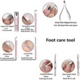thumbnail image 4 of u200b18-in-1 Stainless Steel Manicure Set with Eyebrow Knife & Nail Care Tools for Home & Travelu200b_CP, 4 of 5