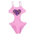 thumbnail image 2 of MEZZALL Children Girls Adjustable Strap One-Pieces Monokini Swimsuit Sweetheart Neckline And Ruffle Skirt Design Boho Summer Flower Print Beachwear, 2 of 8