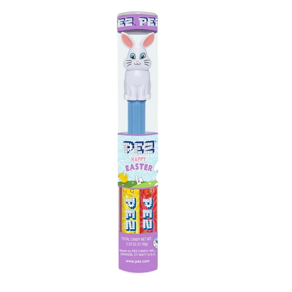 PEZ Easter Tube Dispenser Plus 7 Candy Refills, 1 Count, 2.03 oz