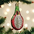 thumbnail image 2 of Old World Christmas 3.75In Dragon Fruit, Glass, Cactus Honolulu Queen 28135, 2 of 6