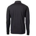 thumbnail image 3 of Men's Cutter & Buck Black Texas Rangers City Connect Adapt Eco Knit Stretch Recycled Quarter-Zip Pullover Top, 3 of 3