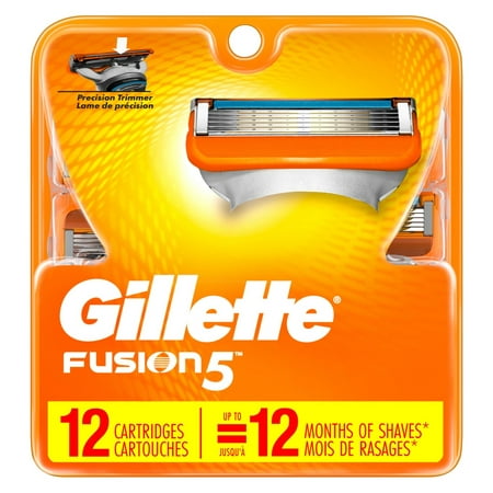 Gillette Fusion 5 Razor Blade Cartridges - 12