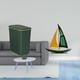 thumbnail image 2 of Cesto De Basura De Cocina Que Ahorra Espacio Y Escultura De Velero De Hierro, Adorno De Mesa Para Baño, Sala De Manualidades, Colección De Decoración Feng Shui, Figura Decorativa Para Centro, 2 of 8