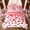 Red Pink White, variant on Erosebridal Rainbow Hearts Bedding Comforter Set, Love Theme King Bedding Sets, Pink Reversible, 7pcs