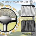 thumbnail image 4 of Jeiento Pineapple Golf Cart Steering Wheel Cover for Club Car Stretchable 13 Inch - 14 Inch Steering Wheel Cover UV Rays Protector Warm in Winter Cool in Summer, 4 of 7