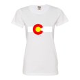 thumbnail image 1 of Womens Colorado State Flag Deluxe Soft T-Shirt, 1 of 1