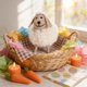 thumbnail image 5 of Boho Lint Sheep Ornament Easter Lamb Decor - Handmade Spring Tabletop Accent, Polyester Figurine, Pink/White/Red/Khaki, 4.33in Rustic Home Decoration Gift, 5 of 6