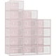 thumbnail image 1 of Caja para guardar zapatos Fluck, apilable, de plástico, 15 unidades, color rosa, 1 of 7