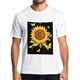 thumbnail image 1 of Camisetas de manga corta con girasoles de granja para hombre, camisetas de cuello redondo con mariposas amarillas para hombre, 1 of 8