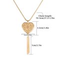 thumbnail image 3 of Sonducket Collar de mujer Estilo simple Delicado Ropa hermosa Adorno Collares de borlas para decoración diaria Plata, redondeada Ropa, zapatos y accesorios Miscelánea Corazón de oro Sonducket AP009192-03, 3 of 6
