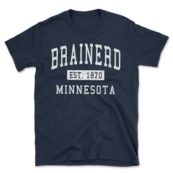 Brainerd Minnesota Classic Established Men's Cotton T-Shirt