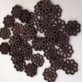 thumbnail image 3 of 80 Vintage 2 Holes Wooden Buttons Flower Flat Back Sewing Craft Scrapbooking, 3 of 8