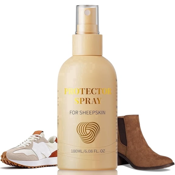 KEFPO Suede Shoe Protector Spray: Waterproof & Stain Repellent for Suede Nubuck Leather Shoes, Boots & Sneakers,180ml,6.08FL. OZ