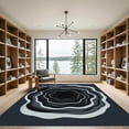 thumbnail image 2 of ODIKA 8'x10' Machine Washable Non-Slip Area Rug, 3d Dark Gray High Traffic Rug, Gray, 1011289, 2 of 7
