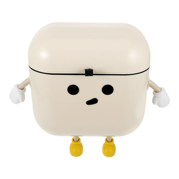 Contenedor de abono para cocina, cubo de basura colgante con tapa, cubo para abono para puerta de gabinete