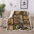 thumbnail image 4 of Cheetah Blanket,Just Girl Who Loves Cheetah Throw Blankets,Leopard Plush Blanket,Jungle Safari Cheetah Blanket,Leopard Print Gifts for Girl Boy Kids Children Cheetah Blanket for Bed Sofa Brown, 4 of 5