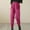 #086-Hot Pink, variant on Hivin Women's Cotton Harem Pants, Lightweight High-Waisted Slim-Fit, Thermal Insulated for Casual Everyday Wear