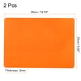 thumbnail image 2 of Uxcell 14x10" Mouse Pad, 2 Pack Dual Side Soft Smooth Desk Pad Writing Mat, Orange, 2 of 6