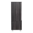 thumbnail image 2 of Hollywood Dark Grey Faux Wood 44" H Media Stand with Open & Closed Storage, 2 of 9