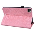 thumbnail image 4 of ELEHOLD Embossed Flower Pattern Case for iPad Pro 11 inch 2024,Premium PU Leather Folio Stand Flip Cover with Pen Holder & Card Slot for iPad Pro 11" 2024,Pink, 4 of 7
