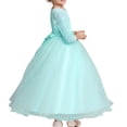 thumbnail image 5 of MeetoTime Robe Fille Manches Longues Dentelle Col Rond Broderie Maille Princesse Robes de Soirée 3-12 Ans, 5 of 5